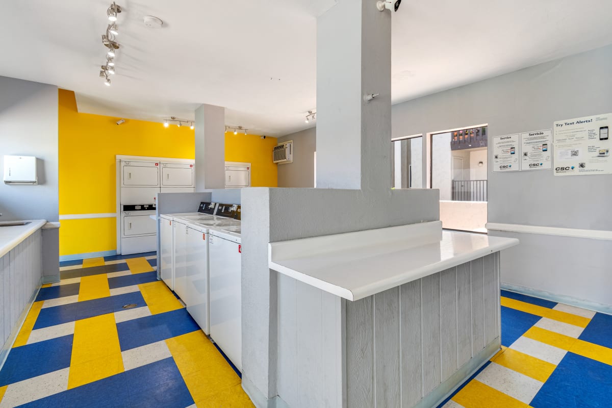Shared laundry room at The Selene.