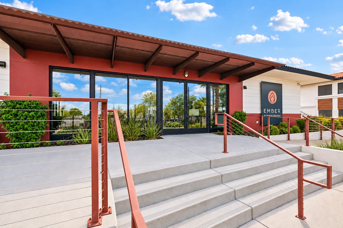 Building exterior at Ember at North Phoenix.