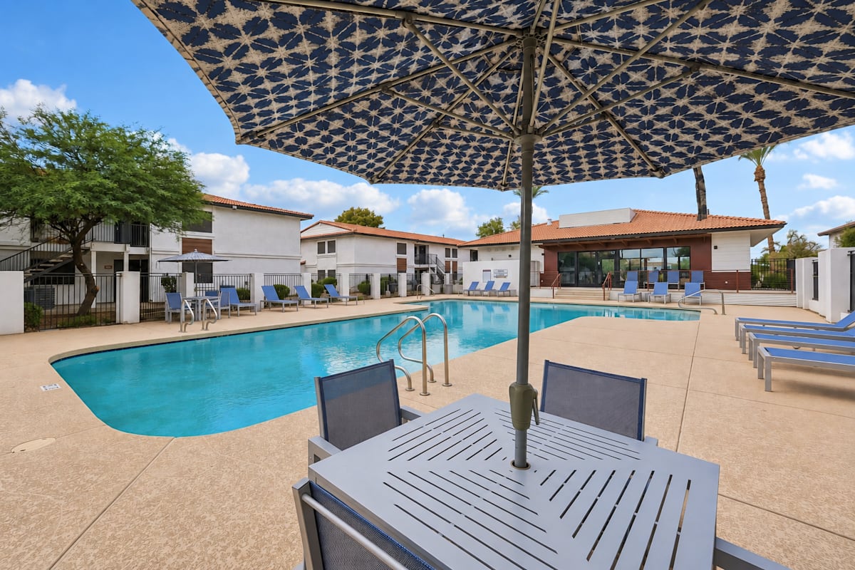 Pool and poolside area at Ember at North Phoenix.