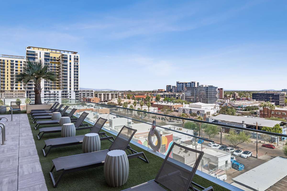 Shared outdoor space at Derby.