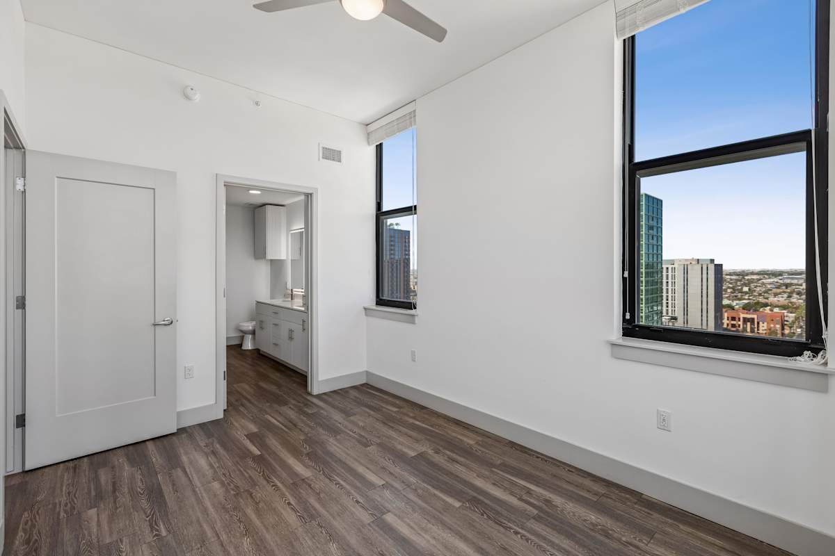 Unfurnished bedroom at Derby.
