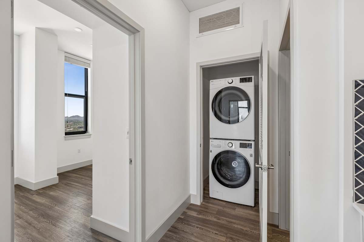 In-home laundry area at Derby.