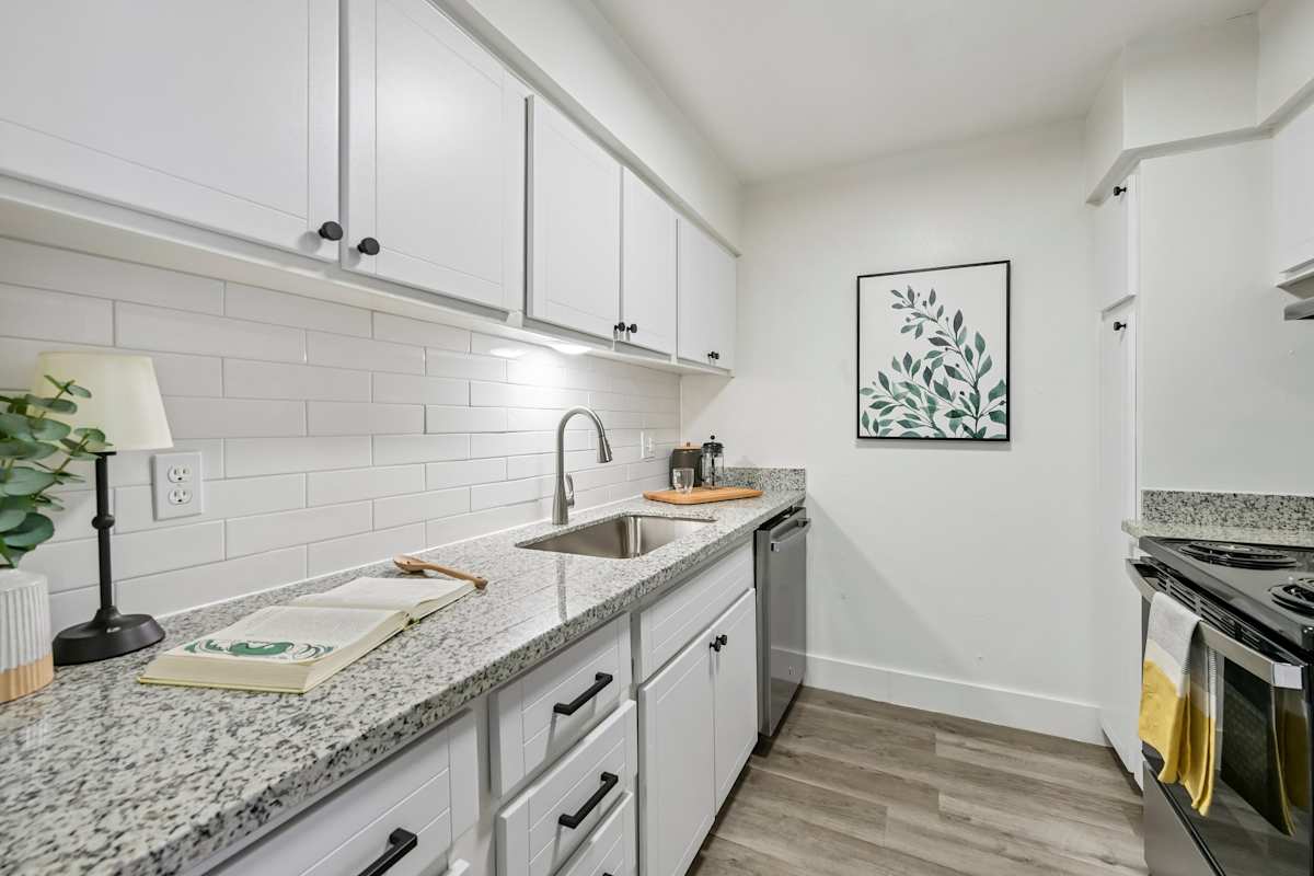 Apartment kitchen — representative home at Ardella on 28th.