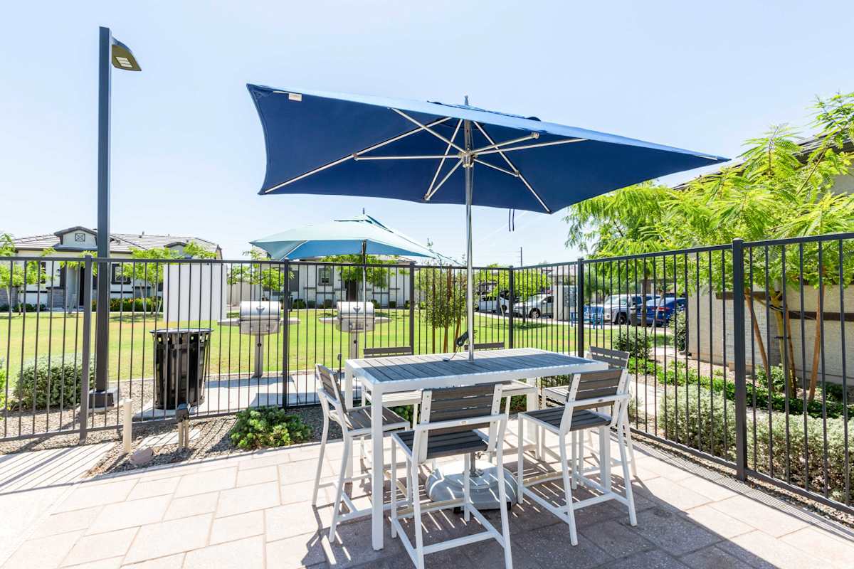 Shared outdoor space at The Crofton.