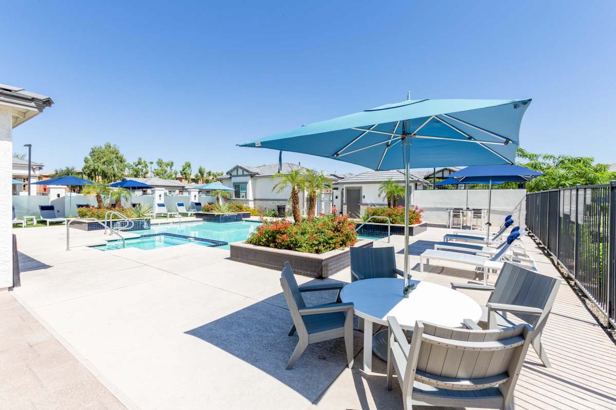 Shared outdoor space at The Crofton.
