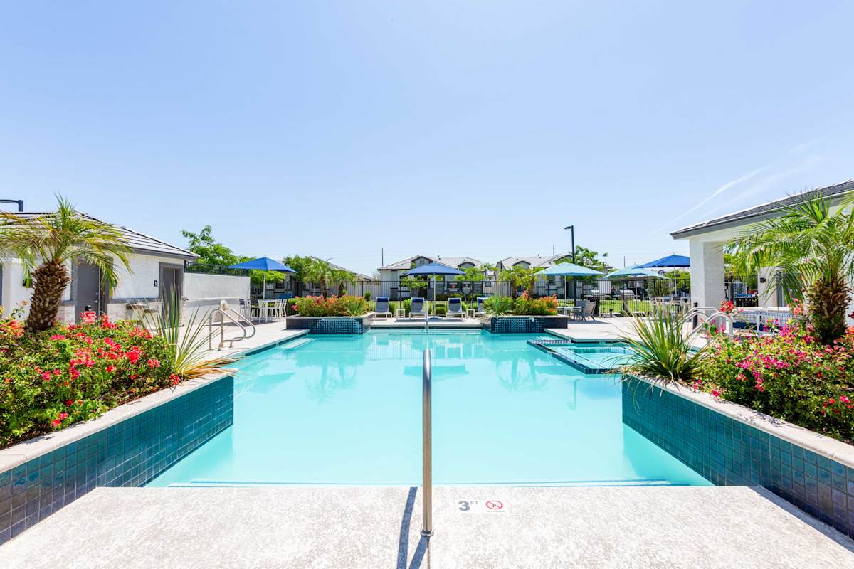 Pool and poolside area at The Crofton.