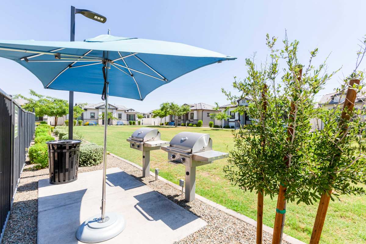 Outdoor grills at The Crofton.