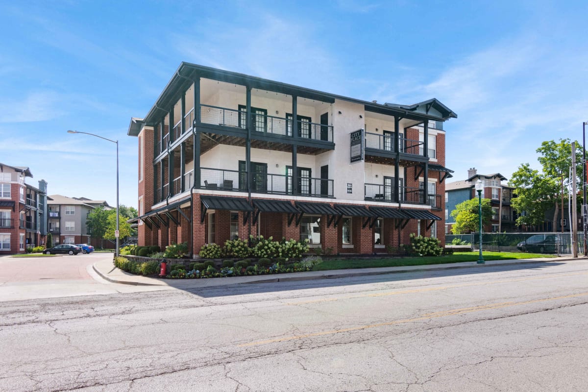 City Place at Westport neighborhood view along Westport Road - Kansas City, MO