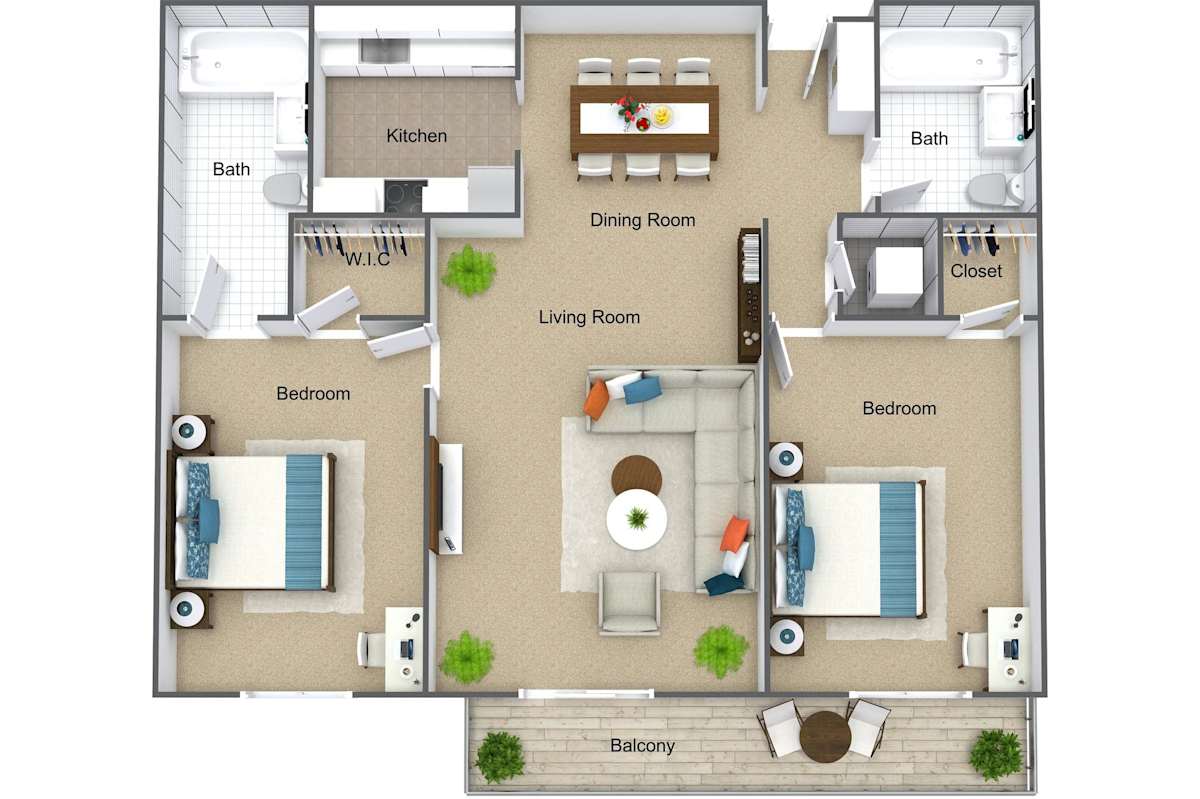 Kimball Court Two Bed Two Bath Available Units