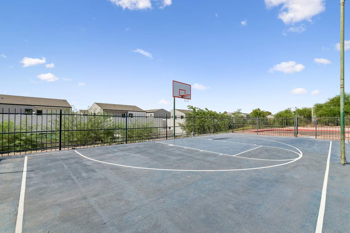 Basketball court at Raystone.