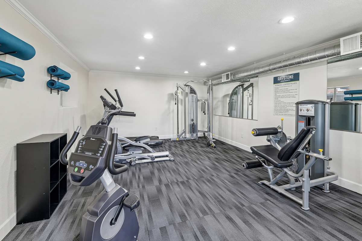 Fitness room at Raystone.