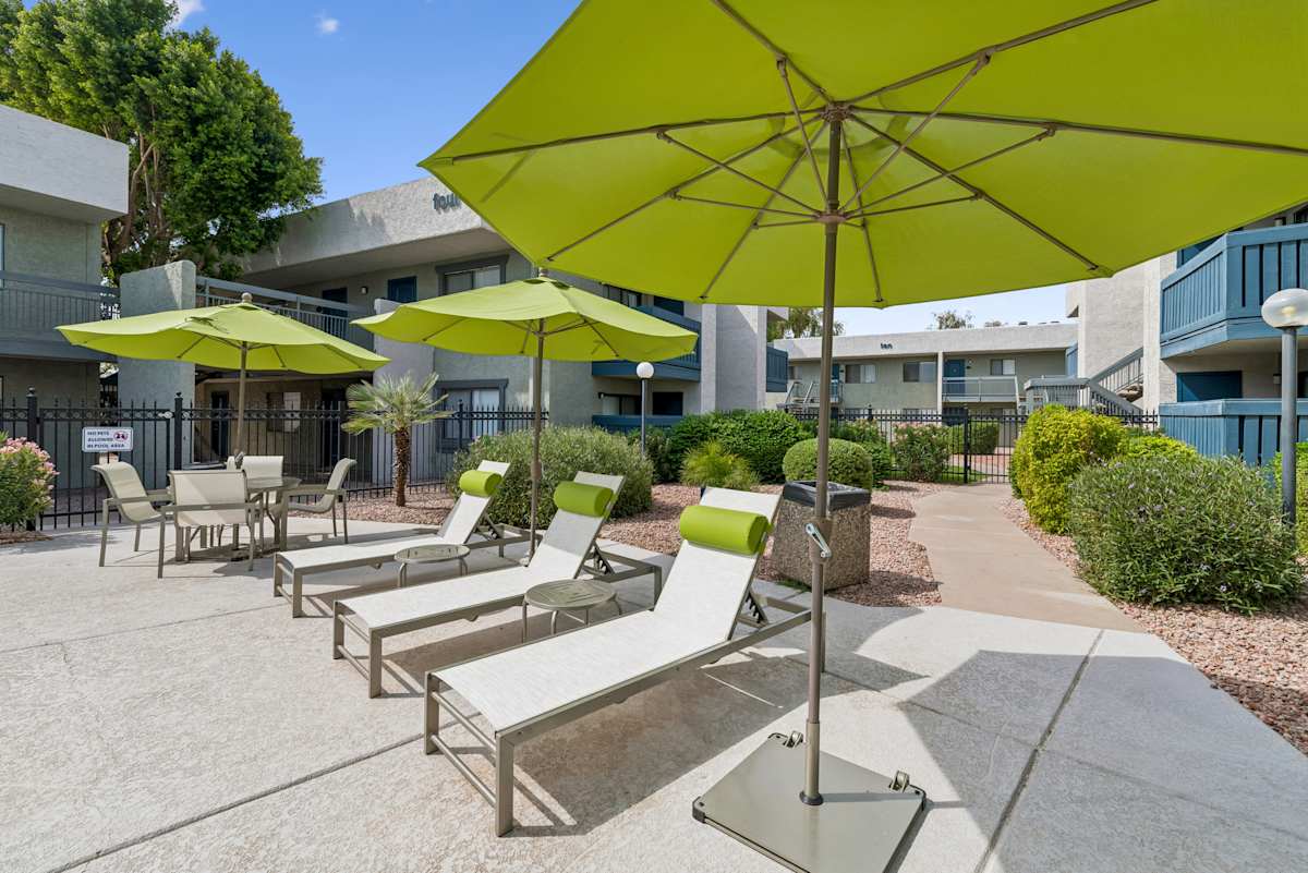 Shared outdoor space at Raystone.
