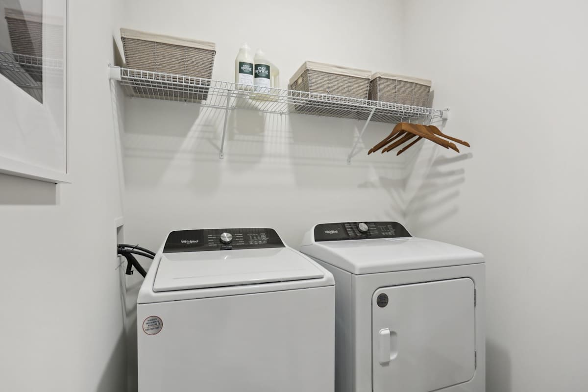 Arcadia Cartersville in-home laundry room with washer and dryer - Cartersville, GA