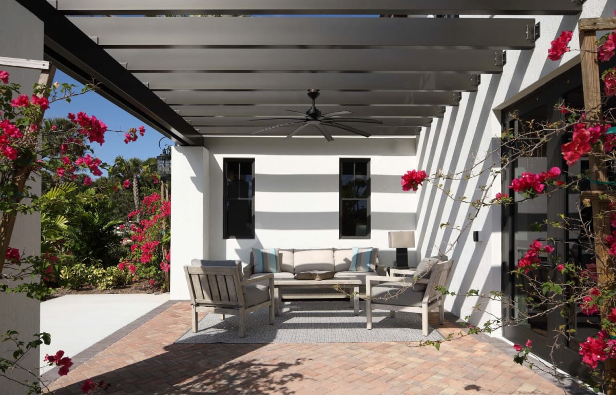 Azola West Palm Beach outdoor seating area - West Palm Beach, FL