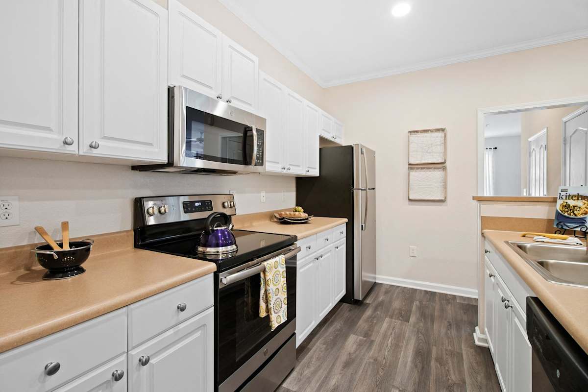 Alden Place at South Square kitchen with appliances - Durham, NC