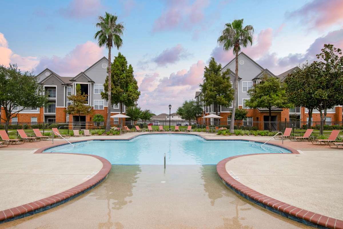 The Fenwick Apartment Homes pool area - Humble, TX