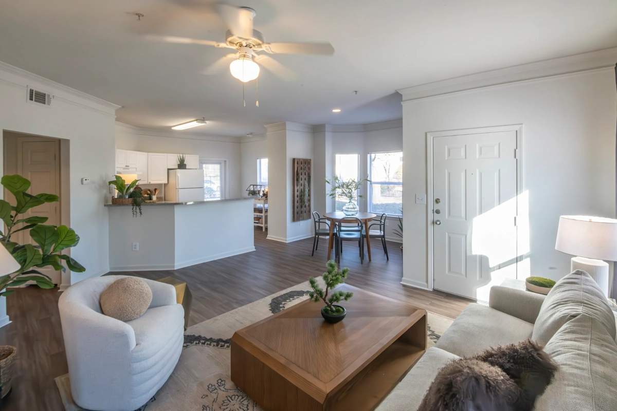 Trailside at Greenline open living and kitchen area - Cordova, TN