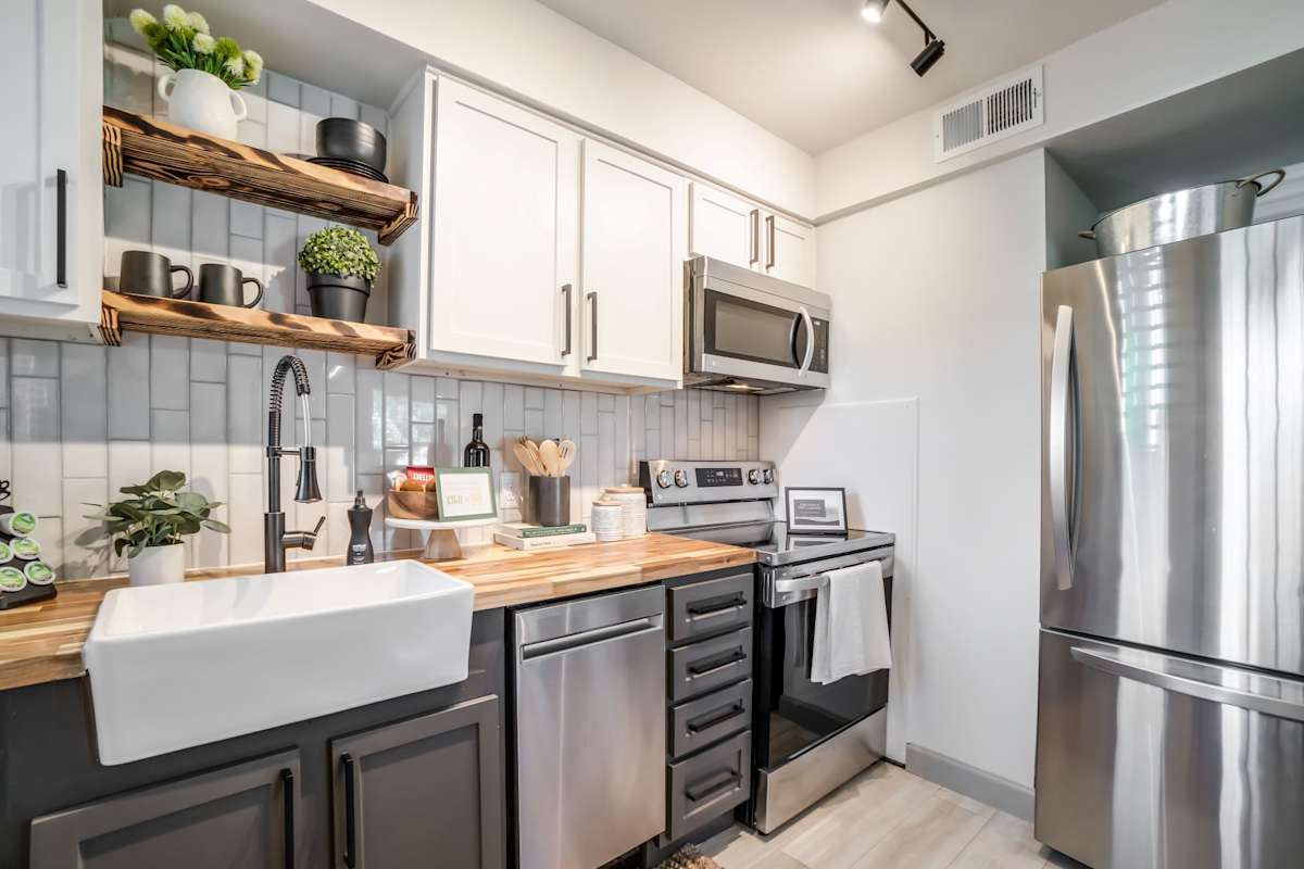 Kiwi Goji kitchen cabinetry and countertop detail - Memphis, TN