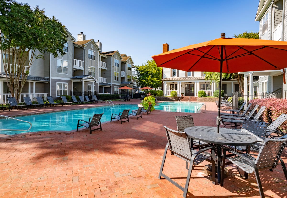 Legacy Farm poolside seating - Collierville, TN