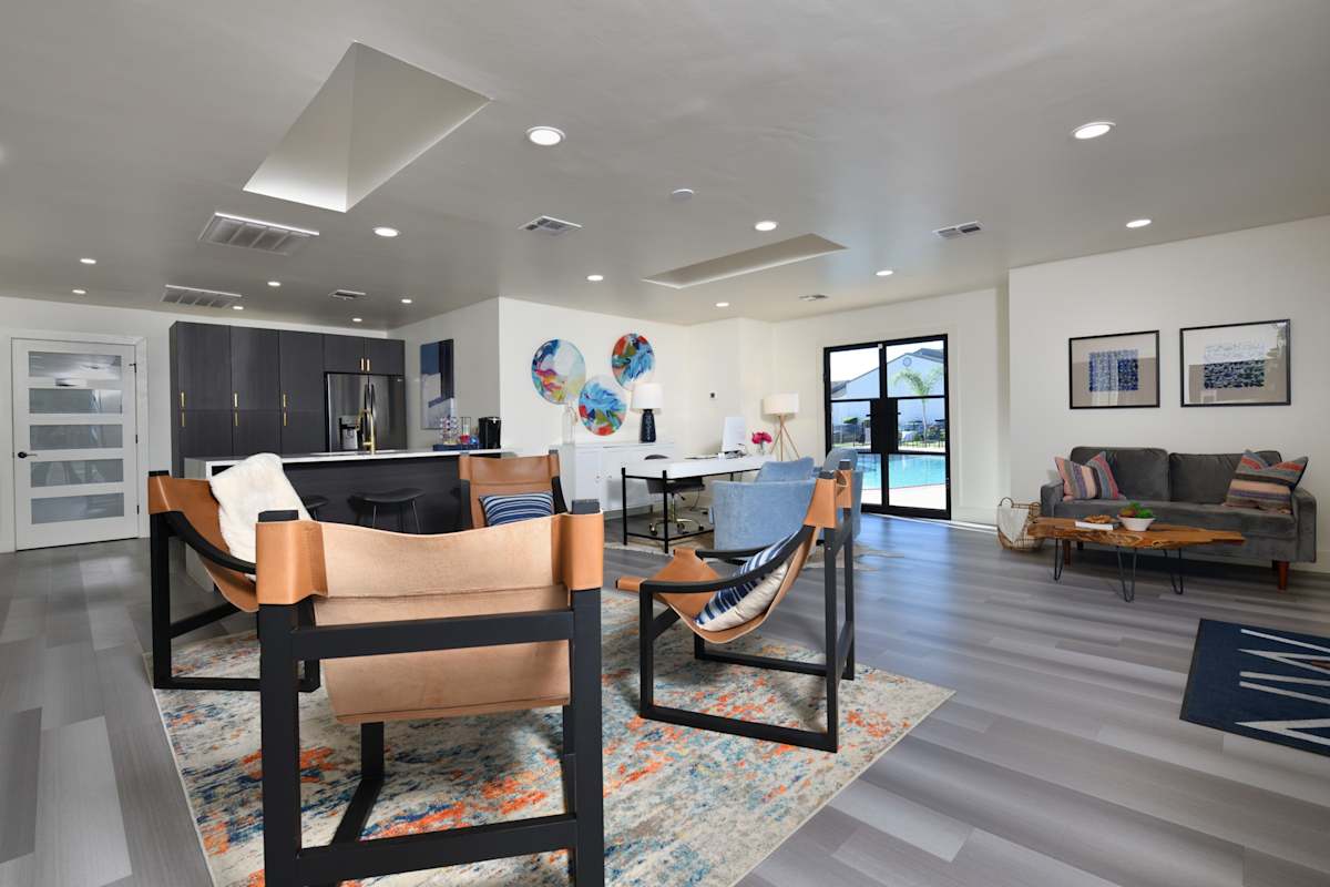 Normandy Woods clubhouse lounge interior - Houston, TX