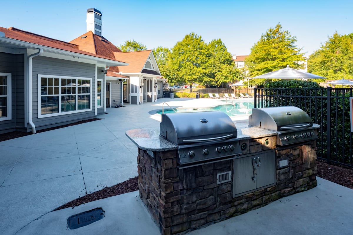 One Rocky Ridge poolside grilling area - Douglasville, GA