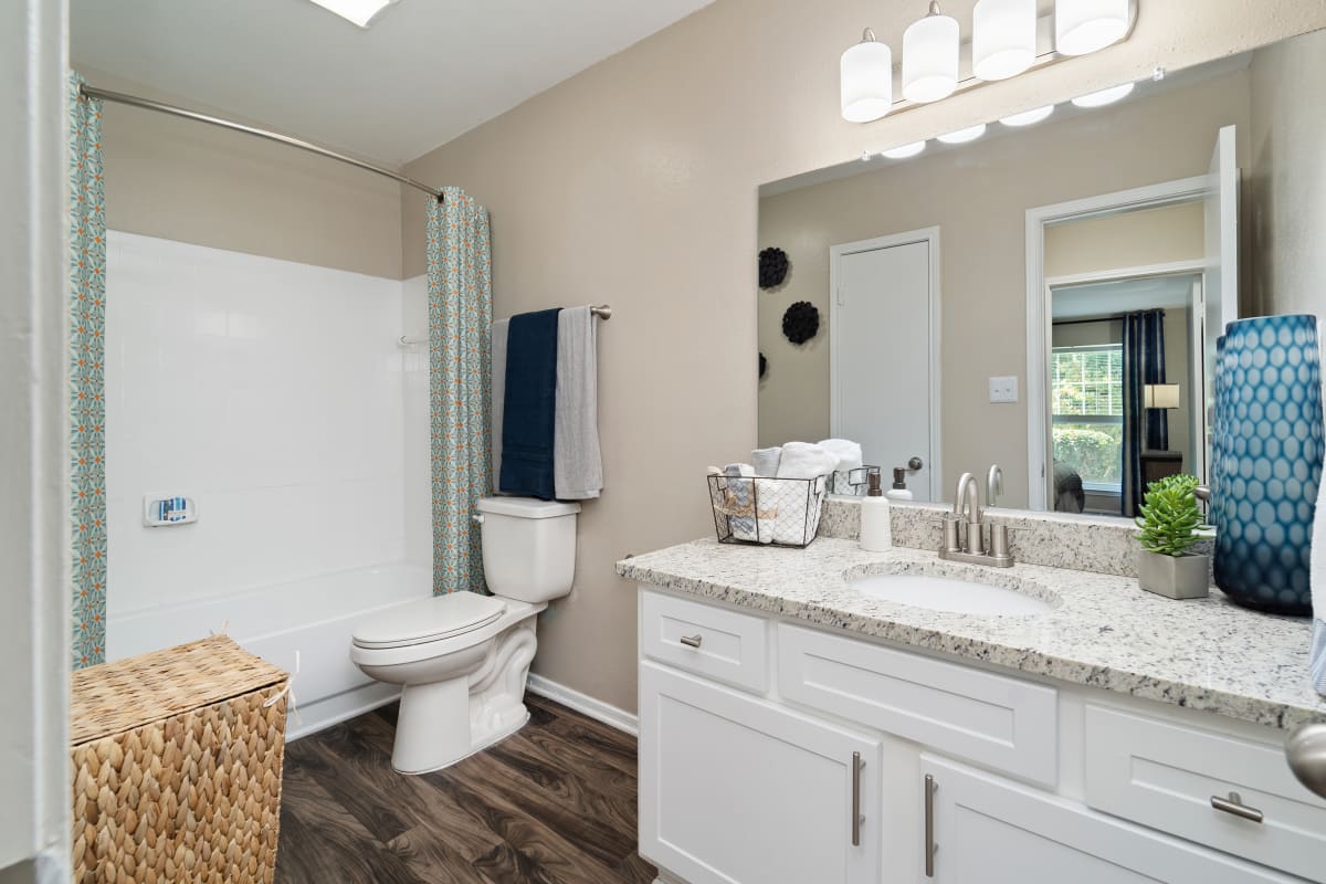 Rise at Signal Mountain Apartments model bathroom - Chattanooga, TN