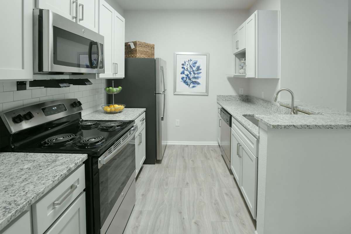Sandstone Creek renovated kitchen interior - Overland Park, KS