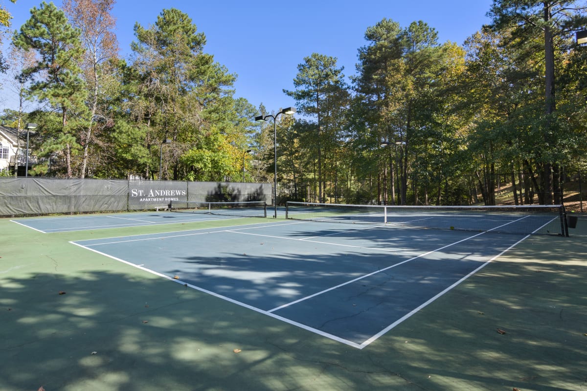 St. Andrews Apartment Homes tennis court - Johns Creek, GA