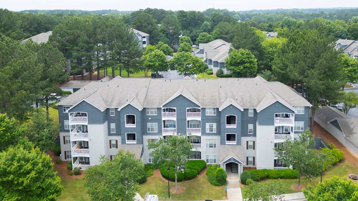 Sugarloaf Crossing aerial exterior view - Lawrenceville, GA