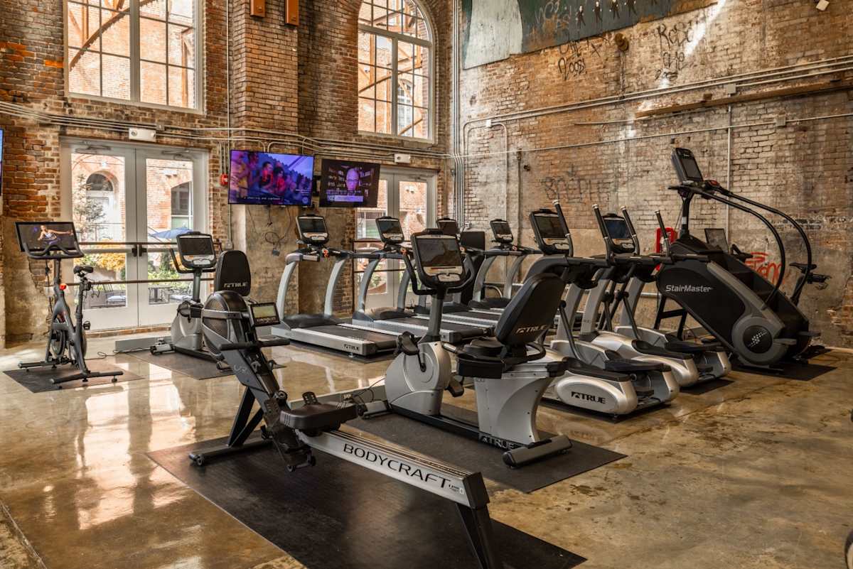 The Tennessee Brewery Apartments fitness center equipment - Memphis, TN