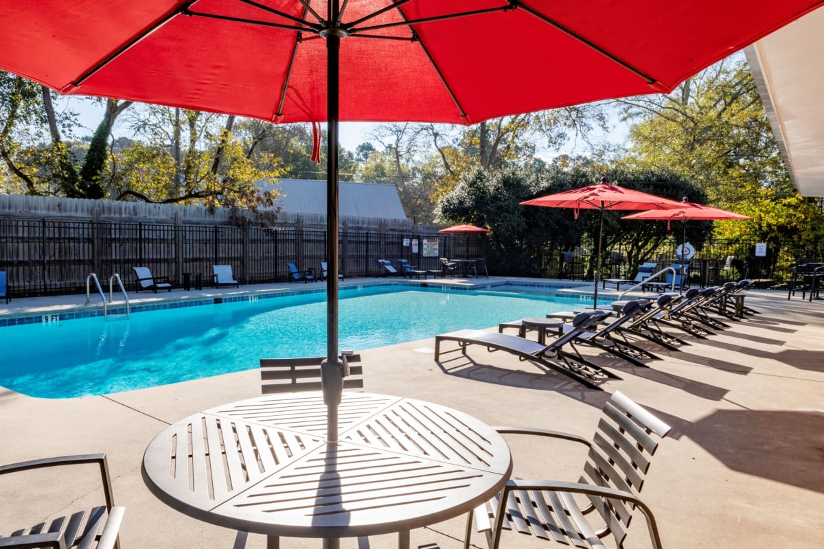 Venue at Carrollton poolside seating area - Carrollton, GA