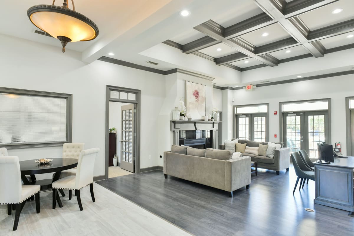 Walden Oaks leasing office seating area - Anderson, SC