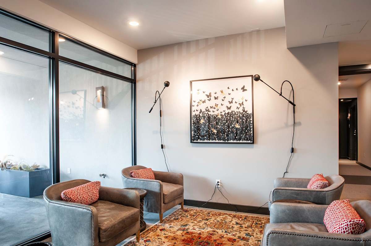 30 Lancaster clubroom seating area - Wynnewood, PA