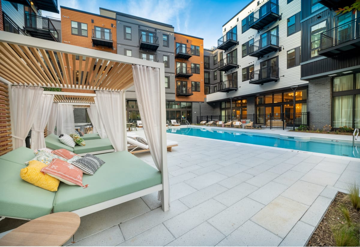 Beckert's Park pool deck and outdoor dining - Washington, DC