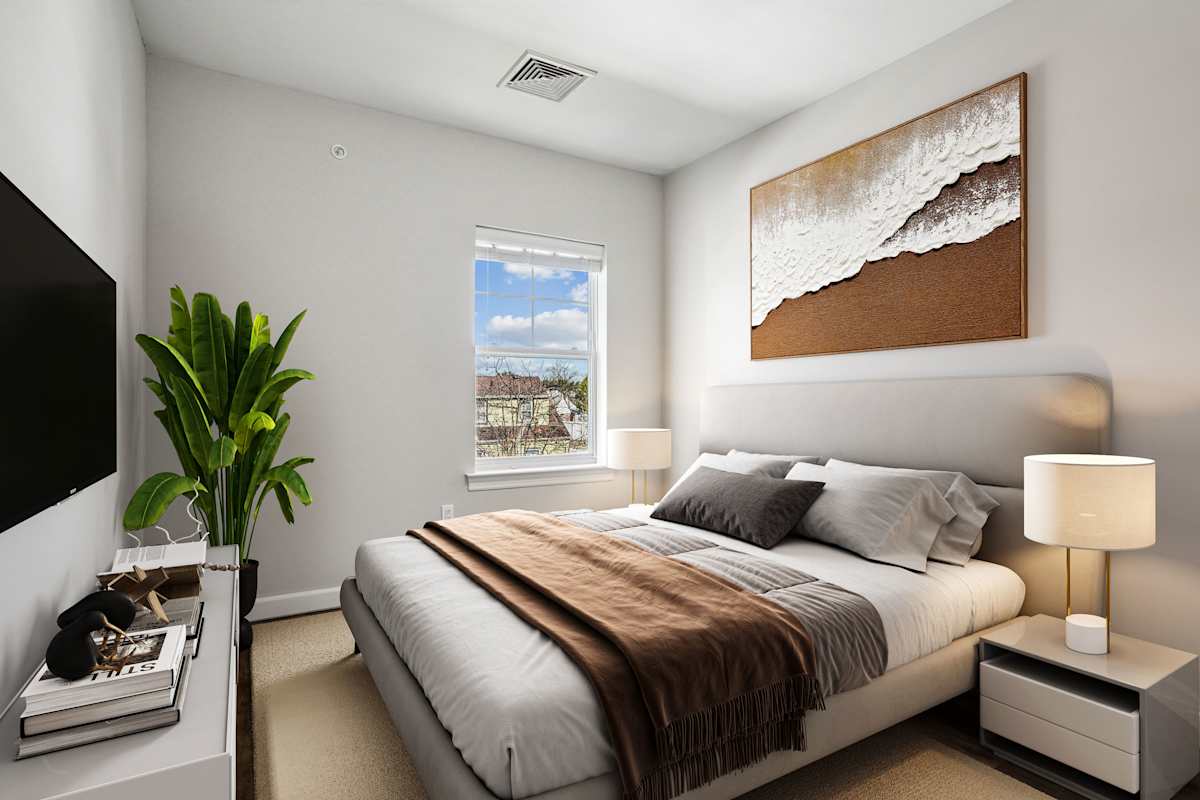Onyx apartment bedroom alternate view - Uniondale, NY
