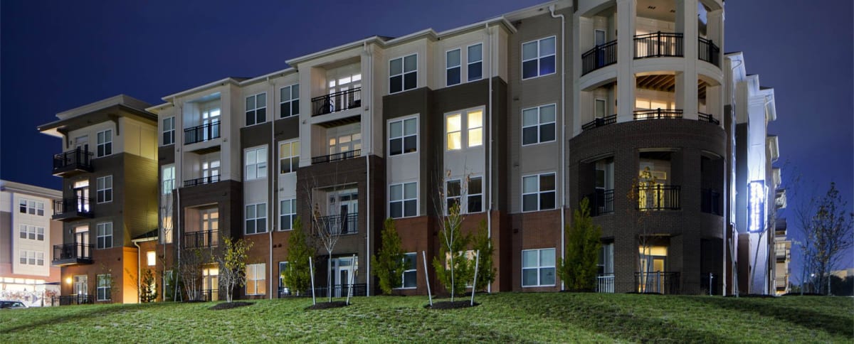 Azure Oxford Square exterior at day and night - Hanover, MD
