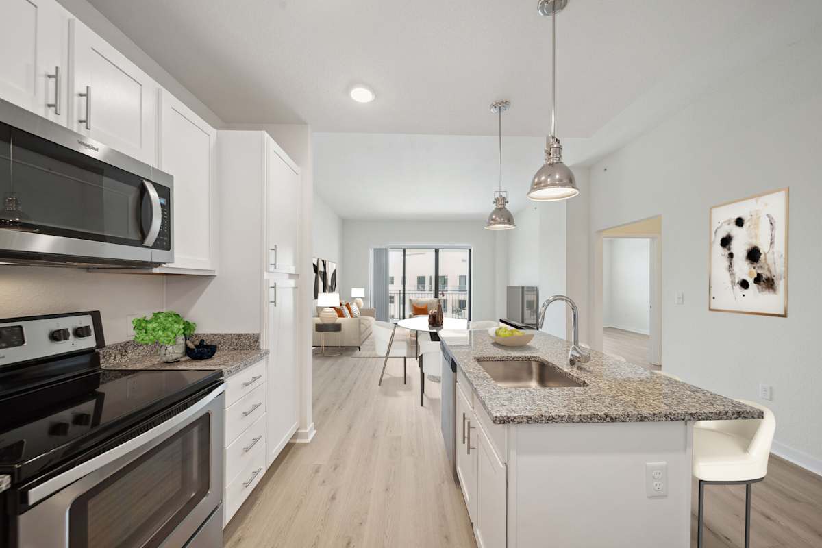 Central Gardens Grand kitchen and living area - Palm Beach Gardens, FL