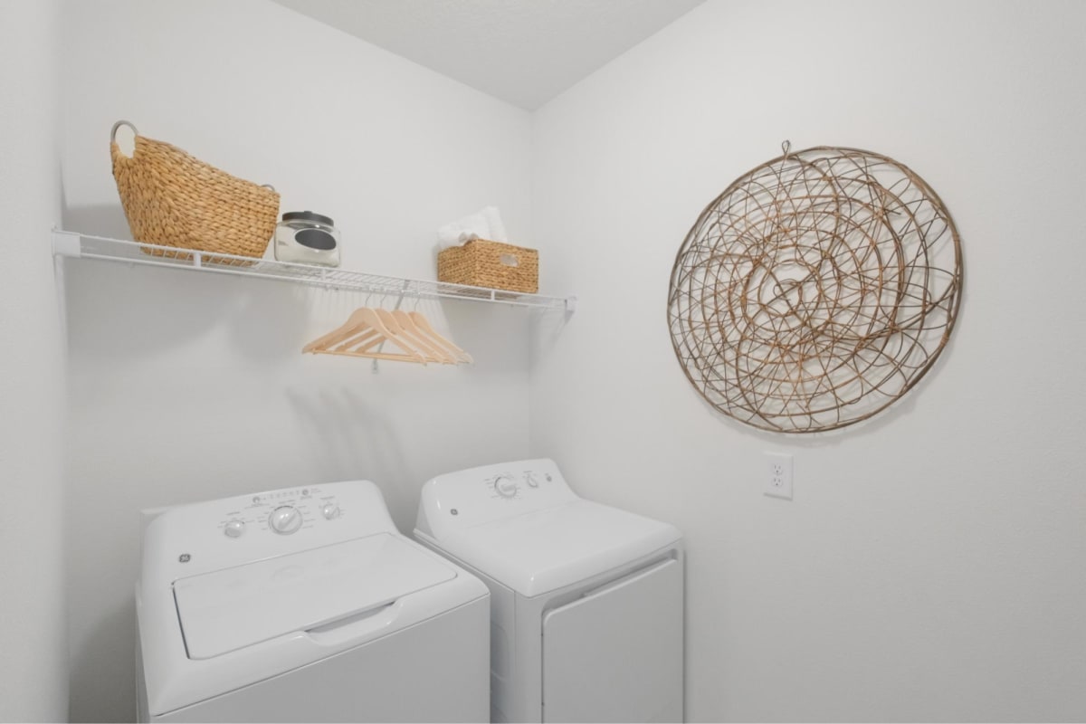 Fiore Townhomes in-home laundry room with washer and dryer - Venice, FL