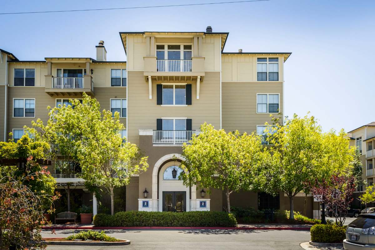 Marlin Cove Apartments exterior along the waterfront - Foster City, CA