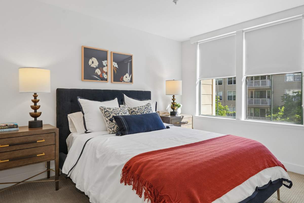 Marlin Cove Apartments bedroom with natural light - Foster City, CA