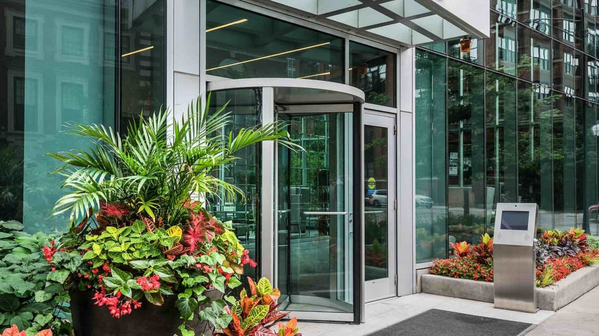 Parc Huron building entrance - Chicago, IL
