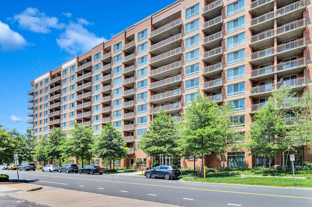 Prosperity Flats modern apartment building exterior - Fairfax, VA