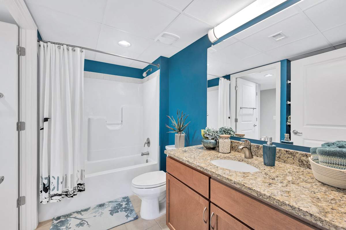 Prosperity Flats bathroom with modern finishes - Fairfax, VA