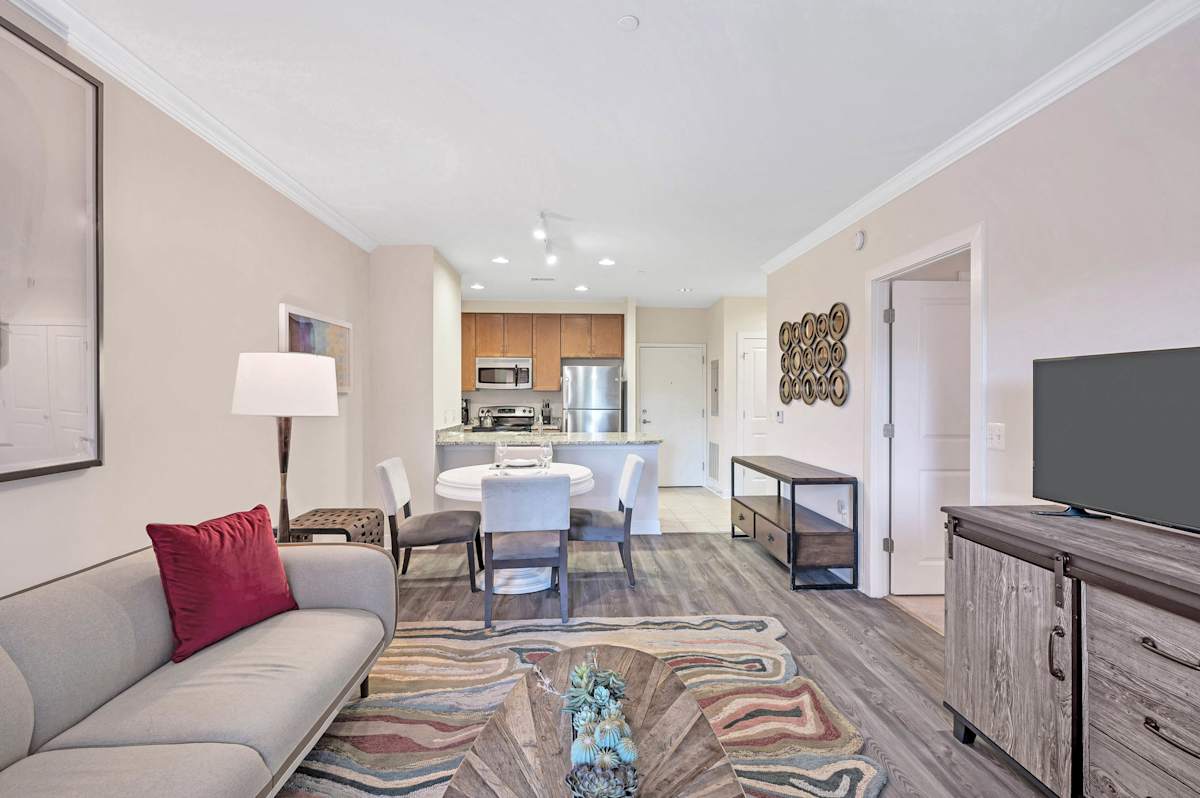 Prosperity Flats open-concept apartment interior - Fairfax, VA