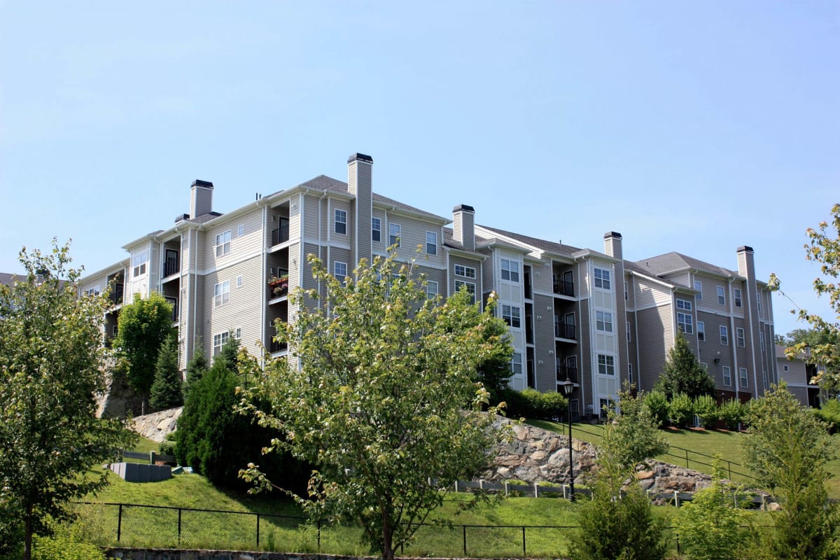 The Ridge exterior building view on a hill - Waltham, MA