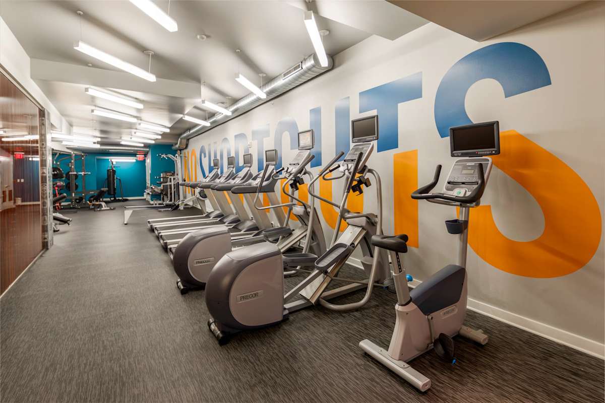 Central fitness center interior - Silver Spring, MD