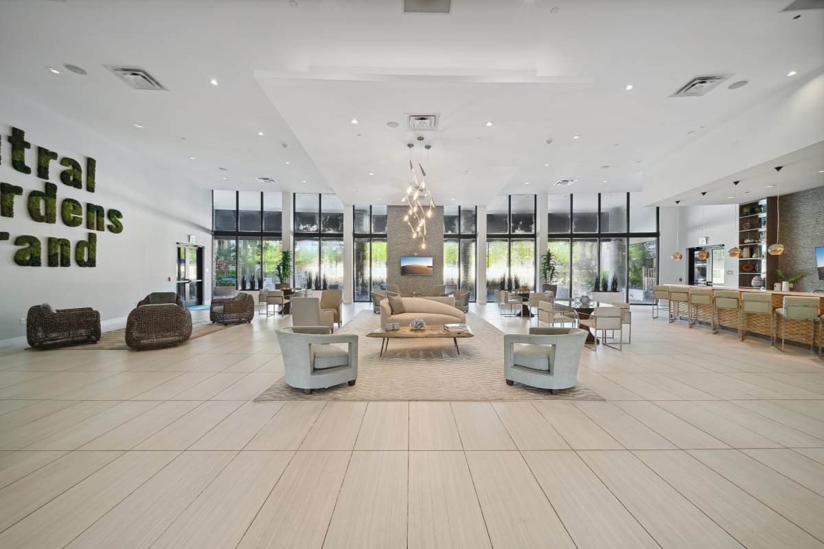 Central Gardens Grand clubhouse seating area - Palm Beach Gardens, FL
