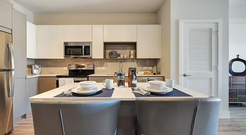Pacifica apartment kitchen workspace - Boynton Beach, FL