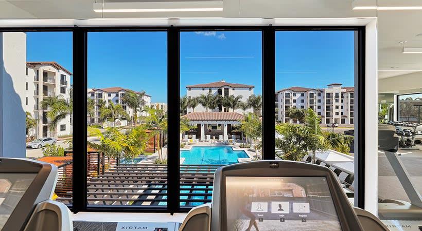 Pacifica pool with cabanas and outdoor shower - Boynton Beach, FL