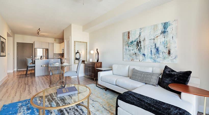 Pacifica apartment living room - Boynton Beach, FL